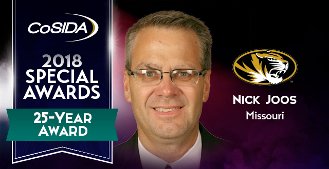 Special Awards Salute: Nick Joos (University of Missouri), 25-Year Award